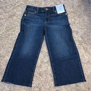Cat & Jack Kid’s Wide Leg Stretch Blue Jeans Adjustable Waist size 6 NWT